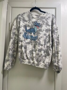 Disney White Sweatshirt with Grey Accent